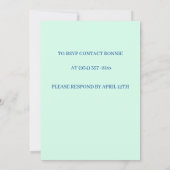 Invitation Cérémonie de confirmation de la Croix Verte (Dos)