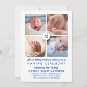 Invitation Cérémonie de désignation du collage photo monogram (Devant)