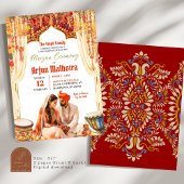 Invitation Cérémonie de Floral Dholki Maiyan