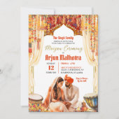 Invitation Cérémonie de Floral Dholki Maiyan (Devant)