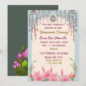 Invitation Cérémonie de Grihapravesh (Devant / Derrière)