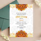 Invitation Cérémonie de haldi du marié indien