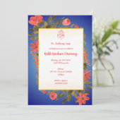 Invitation Cérémonie de Haldi Kumkum (Debout devant)