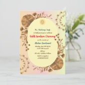 Invitation Cérémonie de Haldi Kumkum (Debout devant)