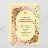 Invitation Cérémonie de Haldi Kumkum (Devant / Derrière)