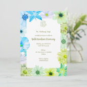 Invitation Cérémonie de Haldi Kumkum (Debout devant)