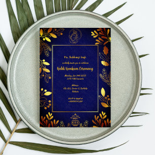 Invitation Cérémonie de Haldi Kumkum