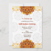 Invitation Cérémonie de Haldi Kumkum (Devant)