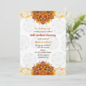 Invitation Cérémonie de Haldi Kumkum (Debout devant)