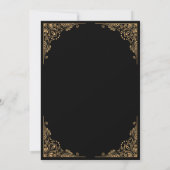 Invitation Cérémonie de la médaille d'or islamique noire (Dos)