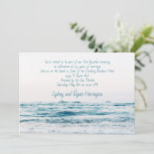 Invitation Cérémonie de la plage Anniversaire Océan Water Inv (Debout devant)