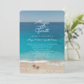 Invitation Cérémonie de la plage Blue Ocean (Debout devant)