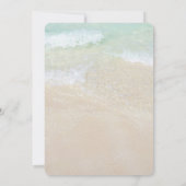 Invitation Cérémonie de la plage Blue Ocean (Dos)