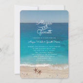 Invitation Cérémonie de la plage Blue Ocean (Devant)