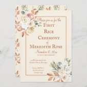 Invitation Cérémonie de la première floraison d'Anna Prashan (Devant / Derrière)