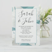 Invitation Cérémonie de l'anniversaire de la plage Vows Sand  (Debout devant)