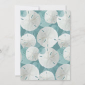 Invitation Cérémonie de l'anniversaire de la plage Vows Sand  (Dos)