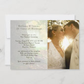 Invitation Cérémonie de l'anniversaire du Mariage photo Invit (Devant)