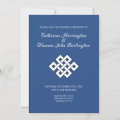 Invitation Cérémonie de mariage bouddhiste Nœud sans fin du b (Devant)