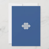 Invitation Cérémonie de mariage bouddhiste Nœud sans fin du b (Dos)