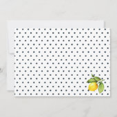 Invitation Cérémonie de mariage de Main Squeeze Lemons par co (Dos)