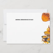 Invitation Cérémonie de mariage de pâte florale du marié hald (Dos)