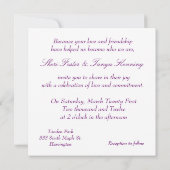 Invitation Cérémonie de Mariage gay lesbien Rainbow Invitatio (Dos)