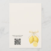 Invitation Cérémonie de mariage Main Squeeze avec code QR (Dos)