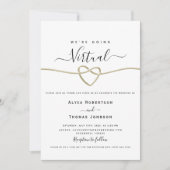 Invitation Cérémonie de mariage virtuel (Devant)