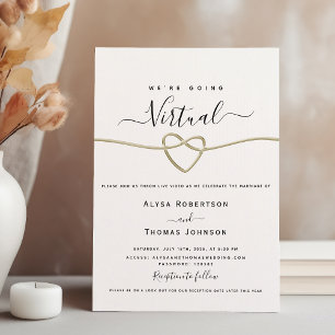 Invitation Cérémonie de mariage virtuel