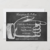 Invitation Cérémonie de noces vintage (Dos)