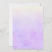 Invitation Cérémonie de nomination de bébé juif violet Simcha (Dos)