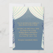 Invitation Cérémonie de nuit des arbres romantiques Mariage d (Dos)