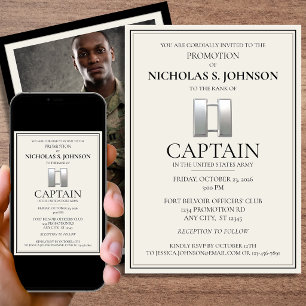 Invitation Cérémonie de promotion CPT de l'armée militaire av
