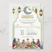 Invitation Cérémonie de réchauffement du foyer musulman Dîner (Devant)