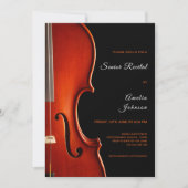 Invitation Cérémonie de récital de fin d'études de musique av (Devant)