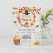Invitation Cérémonie de récolte d'automne de la couronne de l (Debout devant)