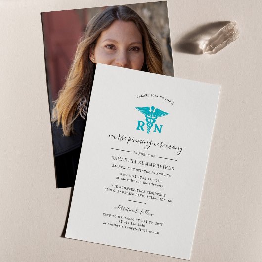 Invitation Cérémonie de remise des diplômes de l'infirmière P