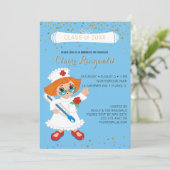 Invitation Cérémonie de remise des diplômes en soins infirmie (Debout devant)