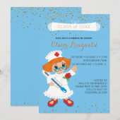 Invitation Cérémonie de remise des diplômes en soins infirmie (Devant / Derrière)