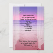 Invitation Cérémonie de renouvellement de la vue sur l'océan (Dos)