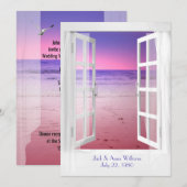 Invitation Cérémonie de renouvellement de la vue sur l'océan (Devant / Derrière)