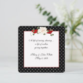 Invitation Cérémonie de renouvellement de Polka Dot Vow (Debout devant)