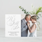 Invitation Cérémonie de Renouvellement de Vœux de Mariage Arg (Debout devant)