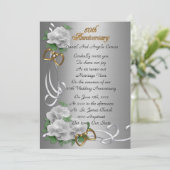 Invitation Cérémonie de renouvellement de vœux pour les 50 an (Debout devant)