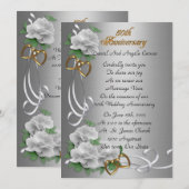 Invitation Cérémonie de renouvellement de vœux pour les 50 an (Devant / Derrière)