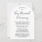 Invitation Cérémonie de renouvellement Vow Elegant Mariage ph (Devant)