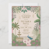 Invitation Cérémonie de sémantham indien éclatante (Devant)