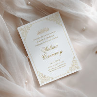Cérémonie de Walima dans un style baroque vintage