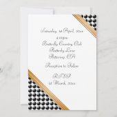 Invitation Cérémonie d'engagement de plaisir pointillée par (Dos)